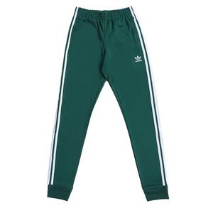 adidas Green Sweatpants with White Stripes